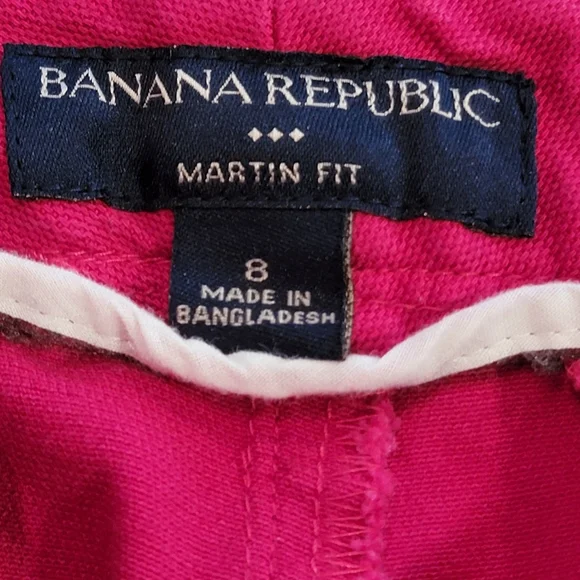 Banana Republic Fuchsia Martin Fit Tailored Shorts Size 8 - Picture 15 of 16